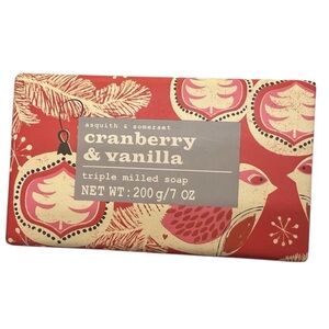 Asquith & Somerset Cranberry
Vanilla Triple Milled Bar Soap 7oz
